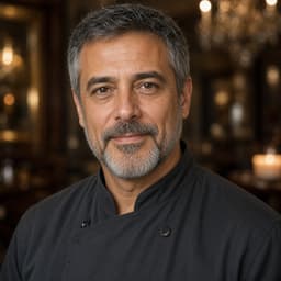 Retrato ilustrativo para un restaurante de fine dining